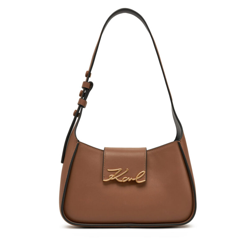 Дамска чанта KARL LAGERFELD A1W30149 Кафяв цвят на ниска цена