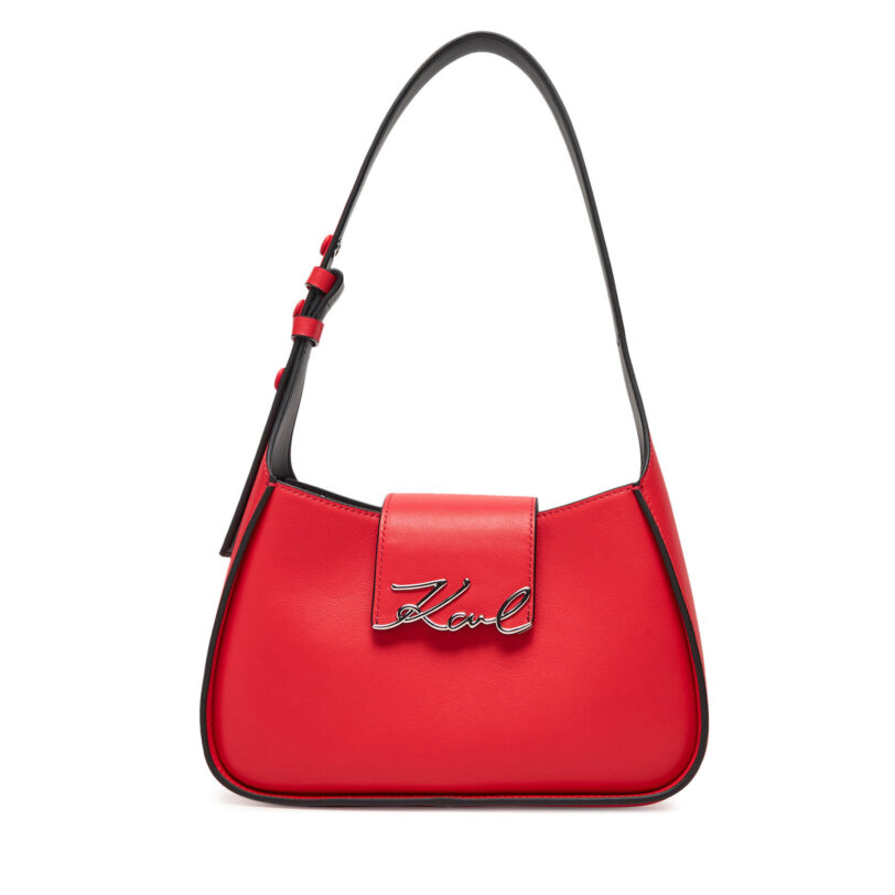 Дамска чанта KARL LAGERFELD A1W30149 Червен цвят на ниска цена