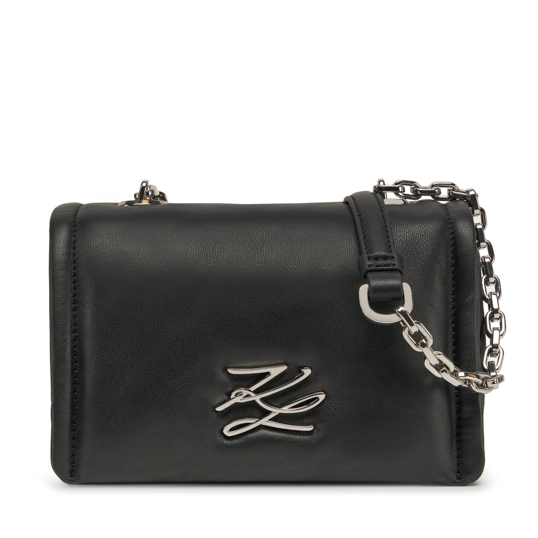 Дамска чанта KARL LAGERFELD A1W30175 Черен цвят на ниска цена