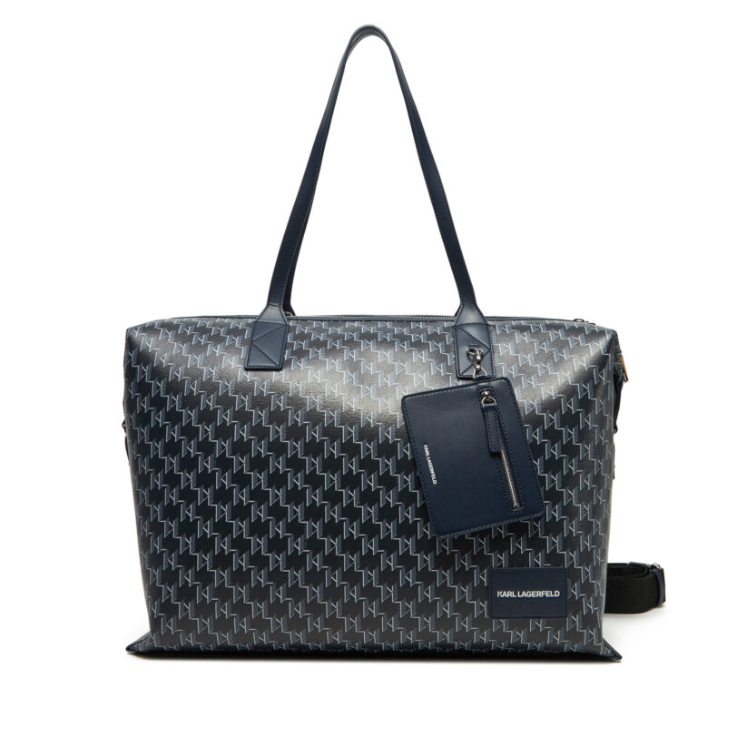Дамска чанта KARL LAGERFELD A1W30182 Тъмносин цвят на ниска цена
