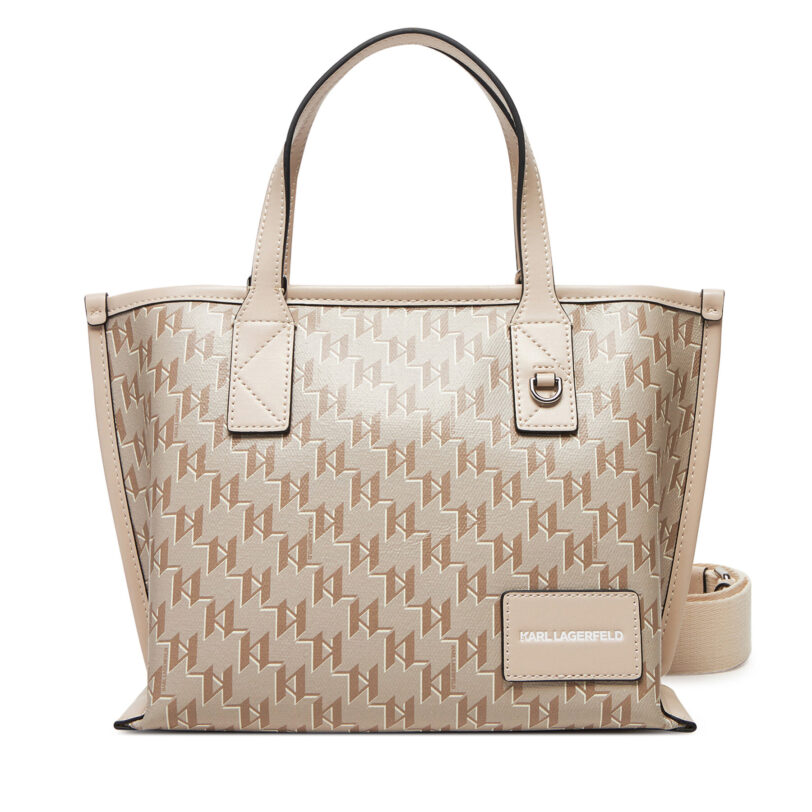 Дамска чанта KARL LAGERFELD A1W30184 Бежов цвят на ниска цена