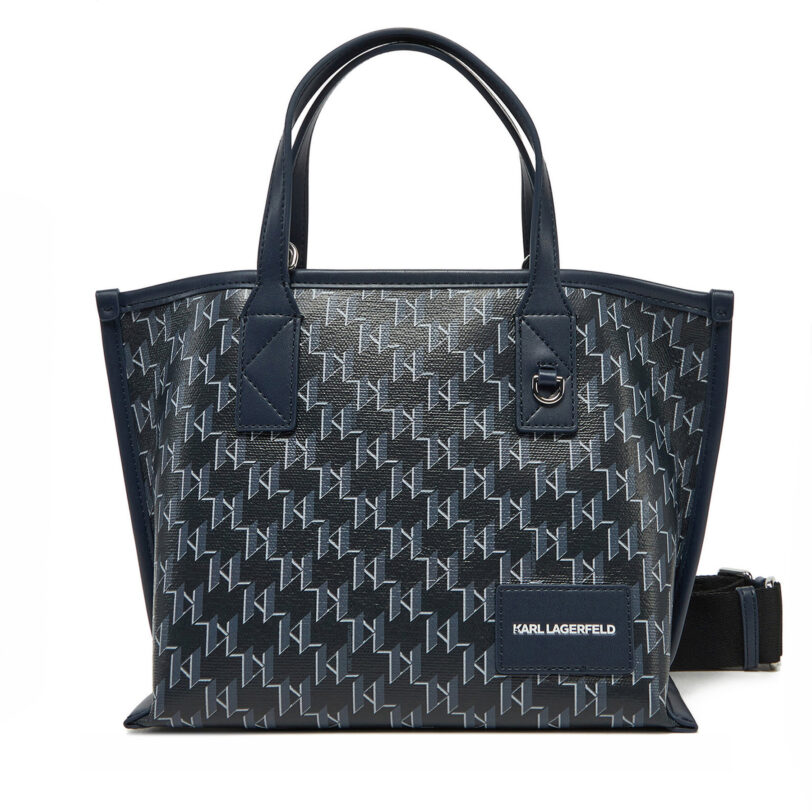 Дамска чанта KARL LAGERFELD A1W30184 Тъмносин цвят на ниска цена