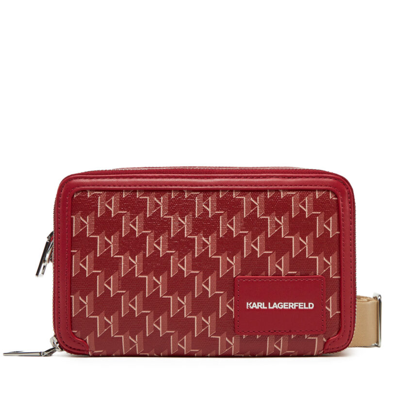 Дамска чанта KARL LAGERFELD A1W30185 Червен цвят на ниска цена
