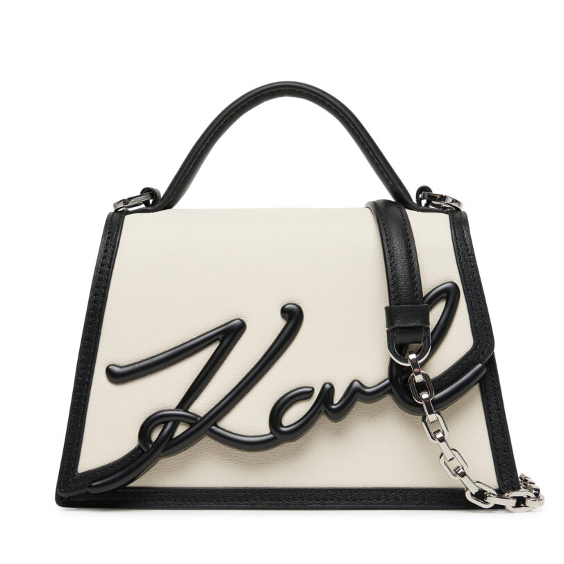 Дамска чанта KARL LAGERFELD A1W30224 Бял цвят на ниска цена