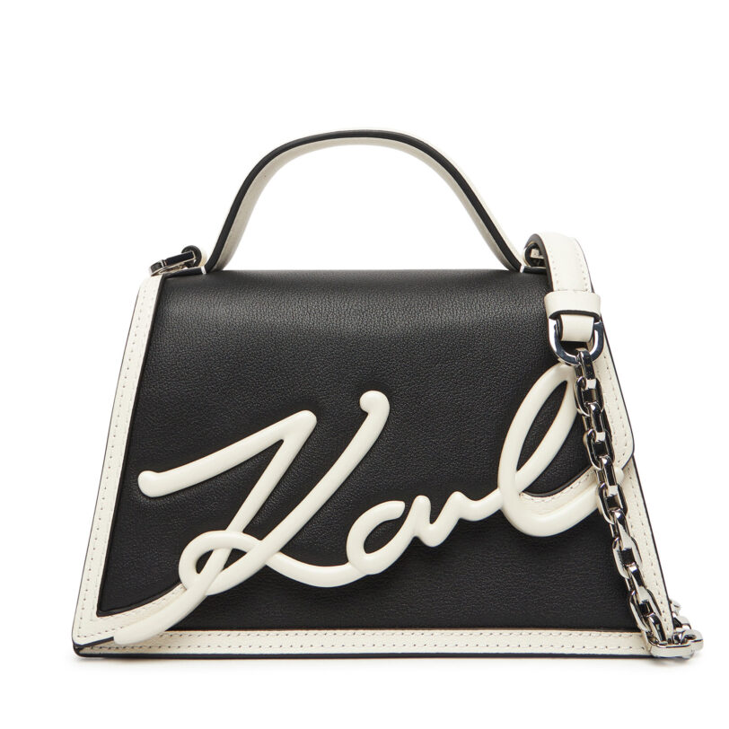 Дамска чанта KARL LAGERFELD A1W30224 Черен цвят на ниска цена