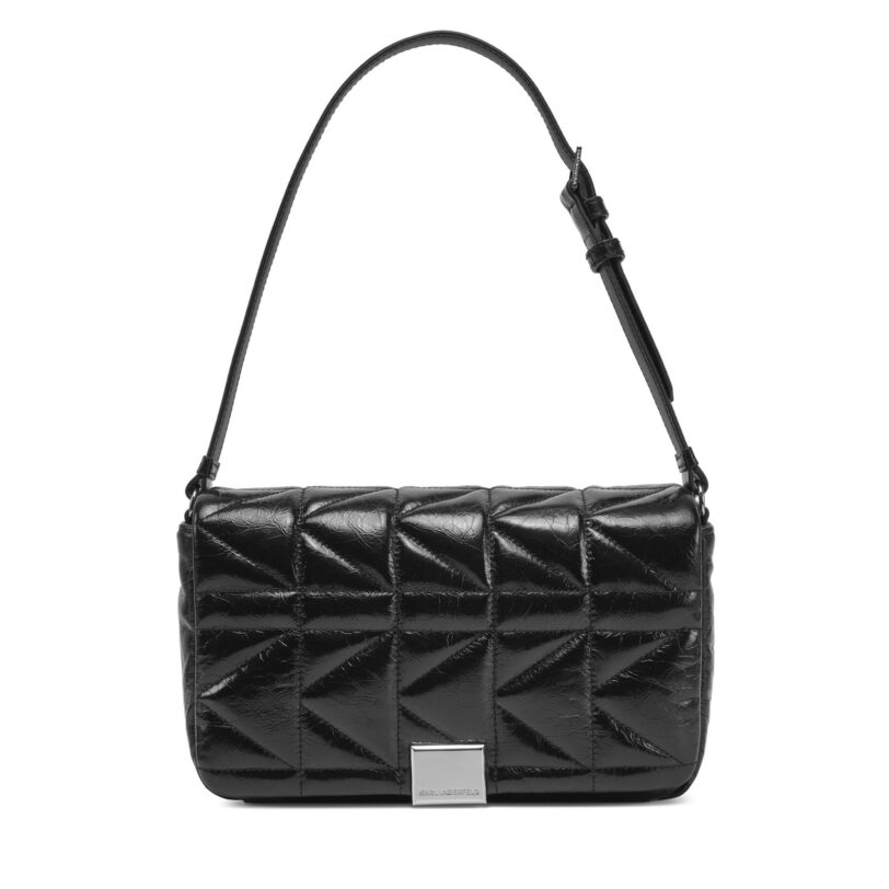 Дамска чанта KARL LAGERFELD A1W30394 Черен цвят на ниска цена