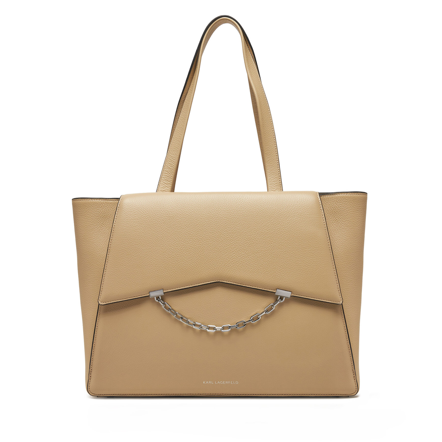 Дамска чанта KARL LAGERFELD A1W30433 Бежов цвят на ниска цена