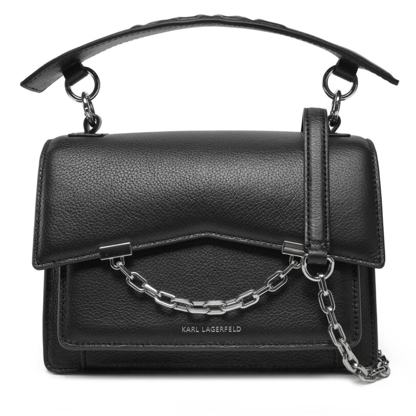 Дамска чанта KARL LAGERFELD A1W30447 Черен цвят на ниска цена