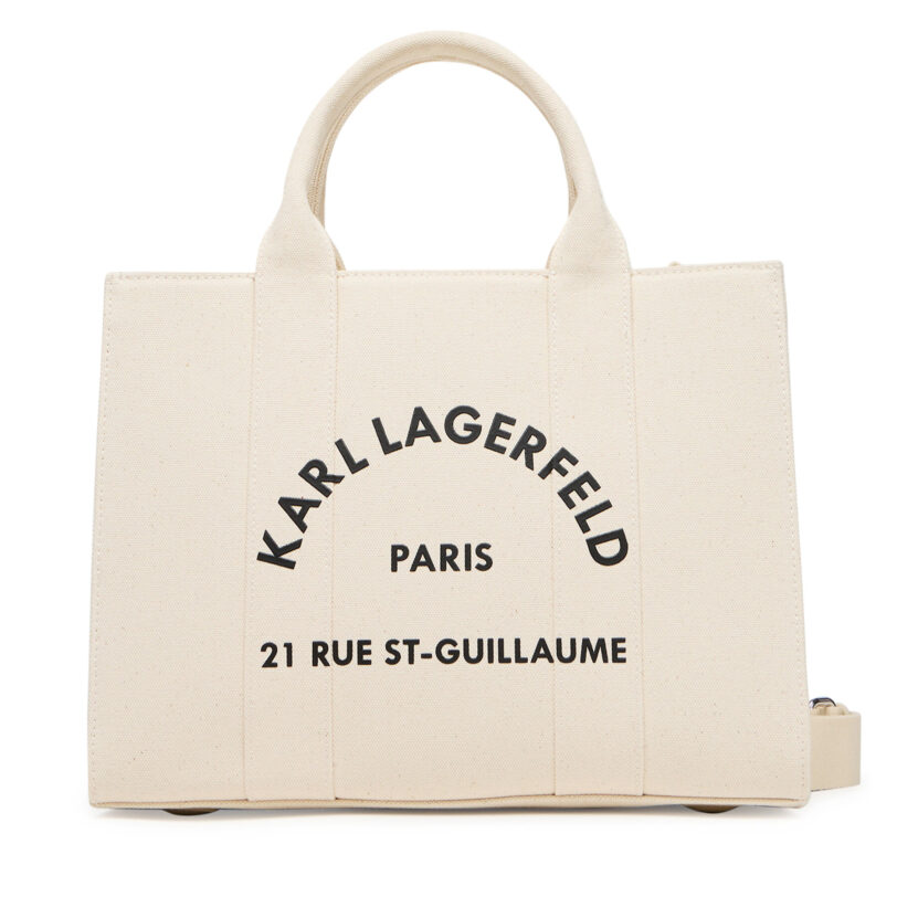 Дамска чанта KARL LAGERFELD A1W50010 Бежов цвят на ниска цена