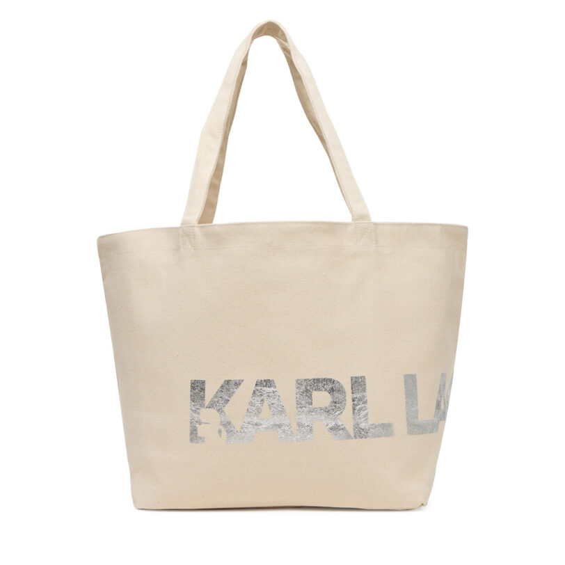 Дамска чанта KARL LAGERFELD A1W50060 Бежов цвят на ниска цена