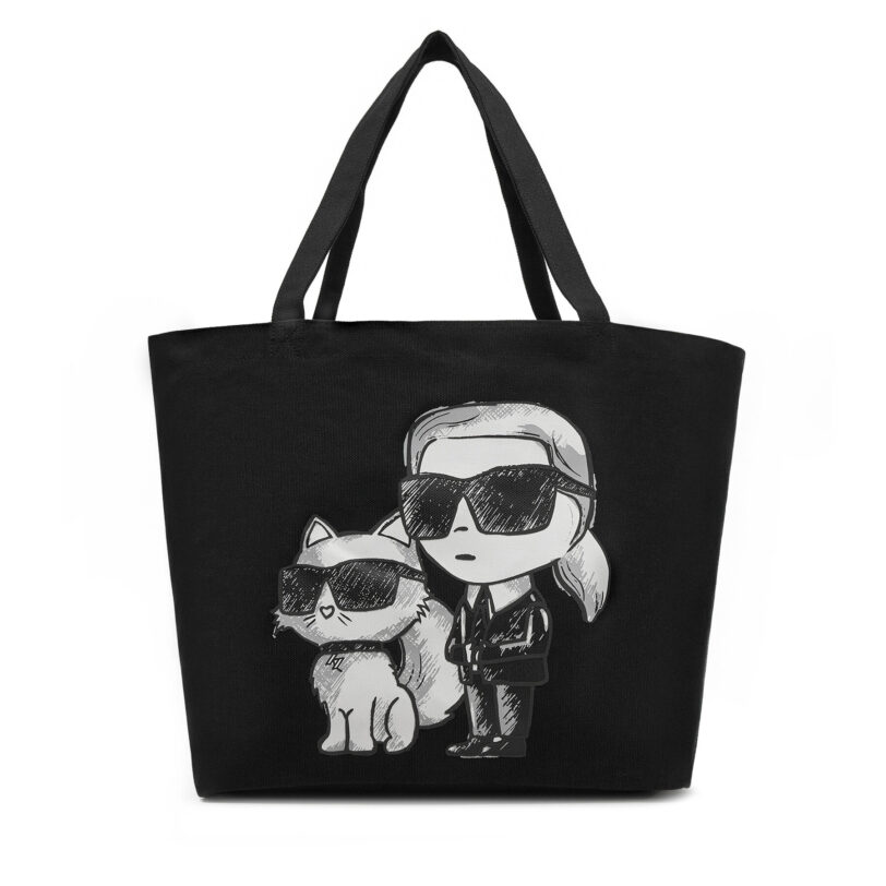 Дамска чанта KARL LAGERFELD A1W50085 Черен цвят на ниска цена