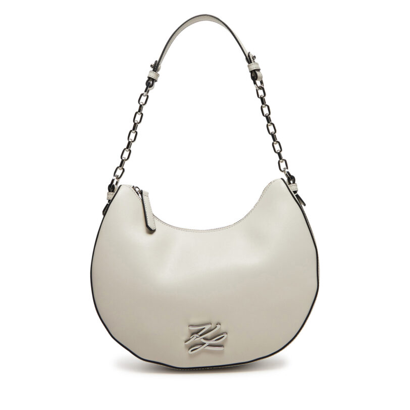 Дамска чанта KARL LAGERFELD A2W30019 Екрю цвят на ниска цена