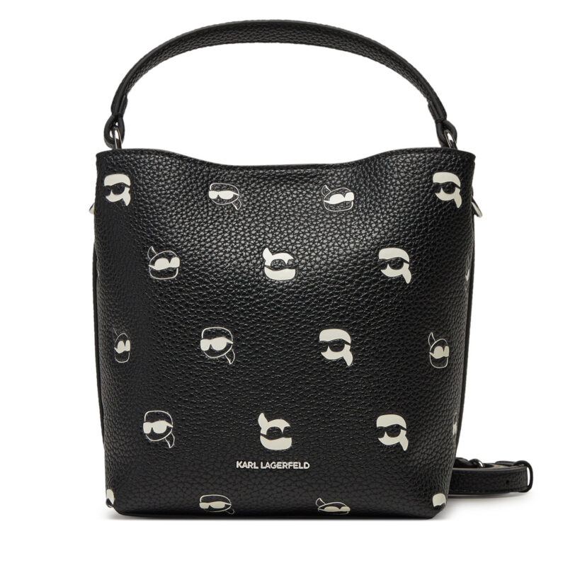 Дамска чанта KARL LAGERFELD A2W30046 Черен цвят на ниска цена