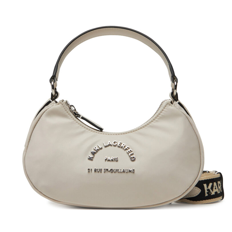 Дамска чанта KARL LAGERFELD A2W30086 Екрю цвят на ниска цена