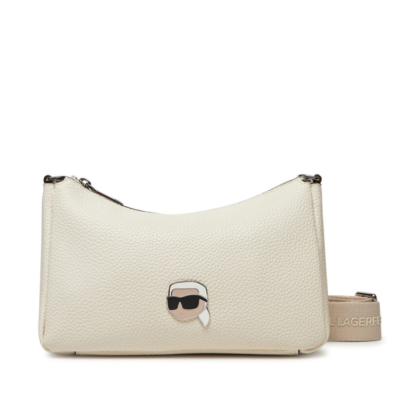 Дамска чанта KARL LAGERFELD A2W30106 Екрю цвят на ниска цена