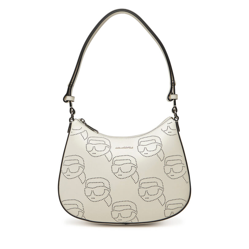 Дамска чанта KARL LAGERFELD A2W30107 Екрю цвят на ниска цена