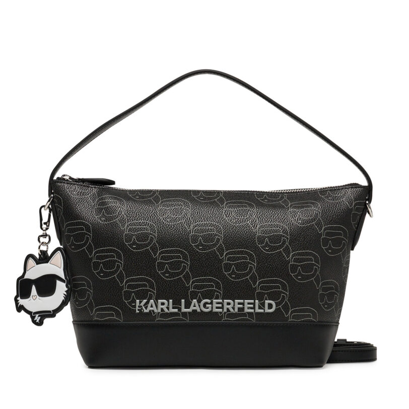 Дамска чанта KARL LAGERFELD A2W30177 Черен цвят на ниска цена