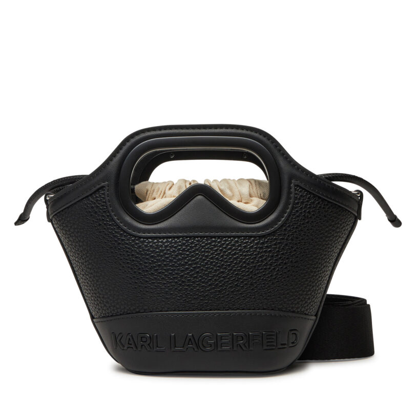 Дамска чанта KARL LAGERFELD A2W30205 Черен цвят на ниска цена