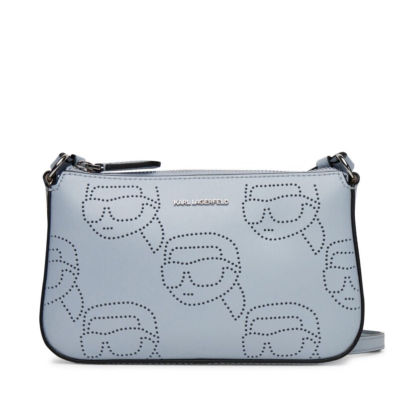 Дамска чанта KARL LAGERFELD A2W32017 Светлосиньо цвят на ниска цена