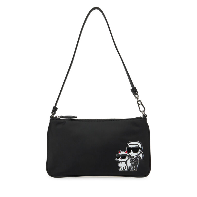 Дамска чанта KARL LAGERFELD A2W32019 Черен цвят на ниска цена
