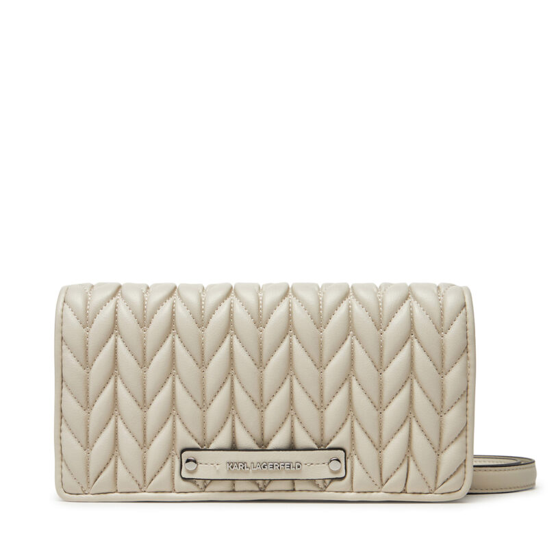 Дамска чанта KARL LAGERFELD A2W32027 Сив цвят на ниска цена