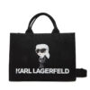 Дамска чанта KARL LAGERFELD A2W50047 Черен цвят на ниска цена