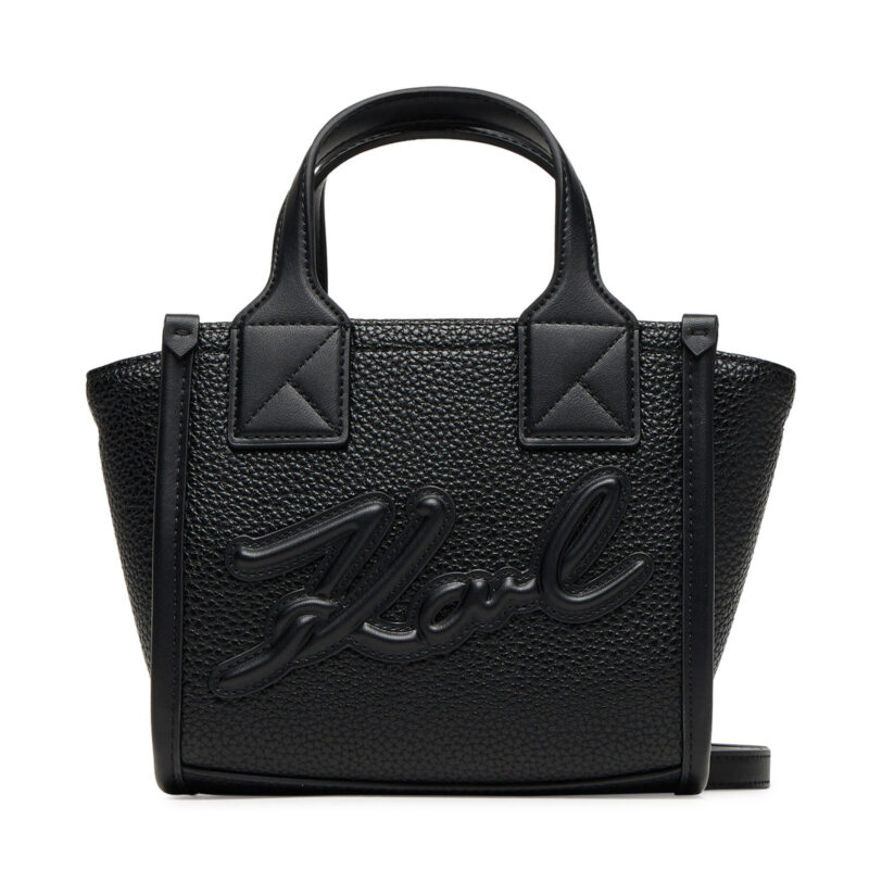 Дамска чанта KARL LAGERFELD A3W30028 Черен цвят на ниска цена
