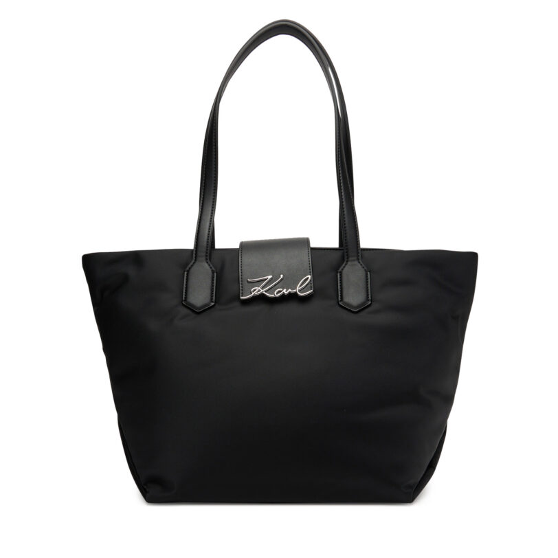 Дамска чанта KARL LAGERFELD A3W30029 Черен цвят на ниска цена