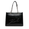 Дамска чанта KARL LAGERFELD A3W30031 Черен цвят на ниска цена