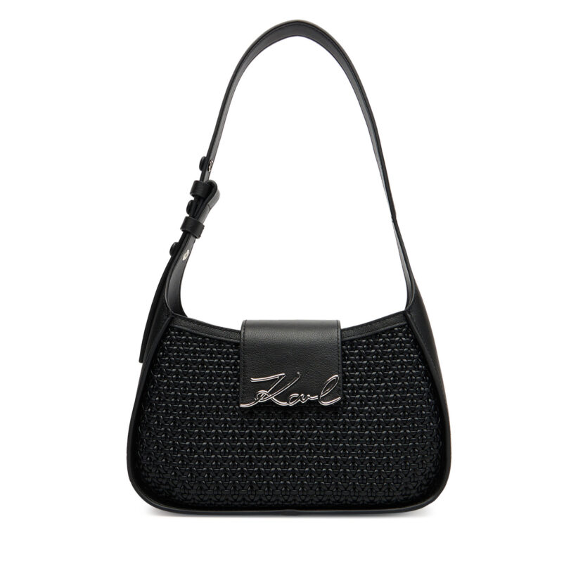 Дамска чанта KARL LAGERFELD A3W30049 Черен цвят на ниска цена