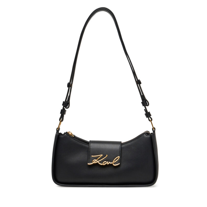 Дамска чанта KARL LAGERFELD A3W30290 Черен цвят на ниска цена