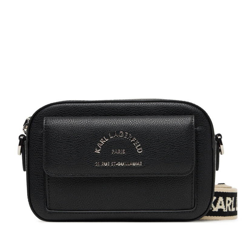 Дамска чанта KARL LAGERFELD A3W30317 Черен цвят на ниска цена