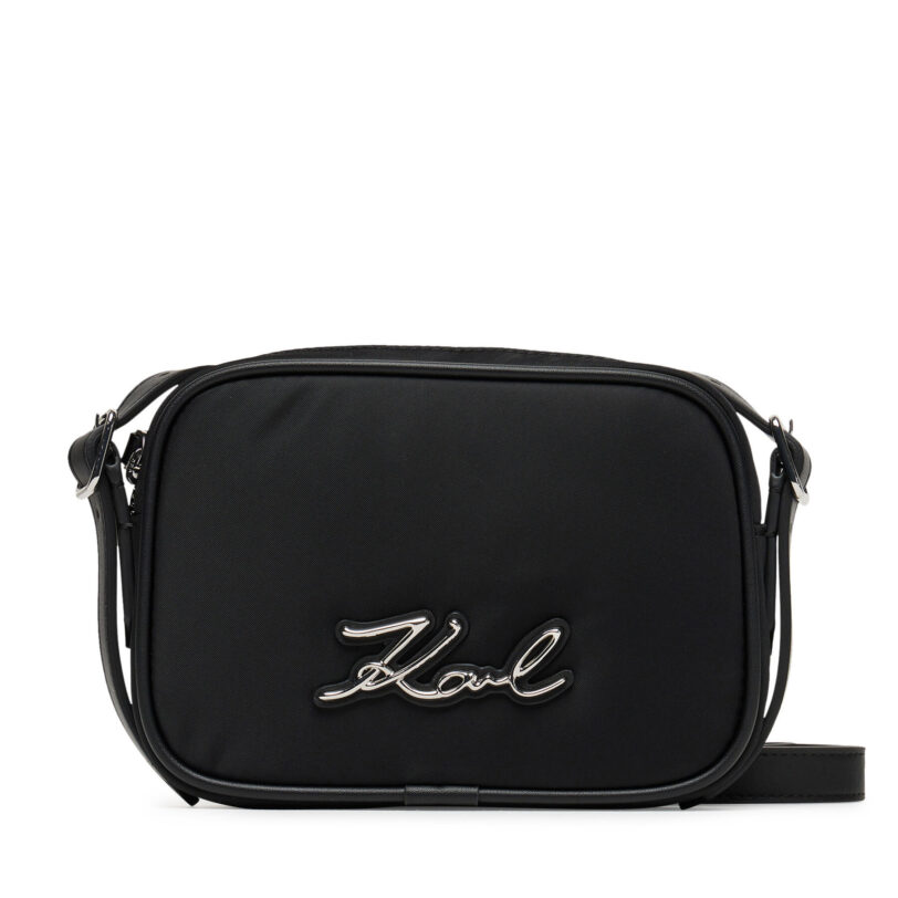 Дамска чанта KARL LAGERFELD A3W32092 Черен цвят на ниска цена
