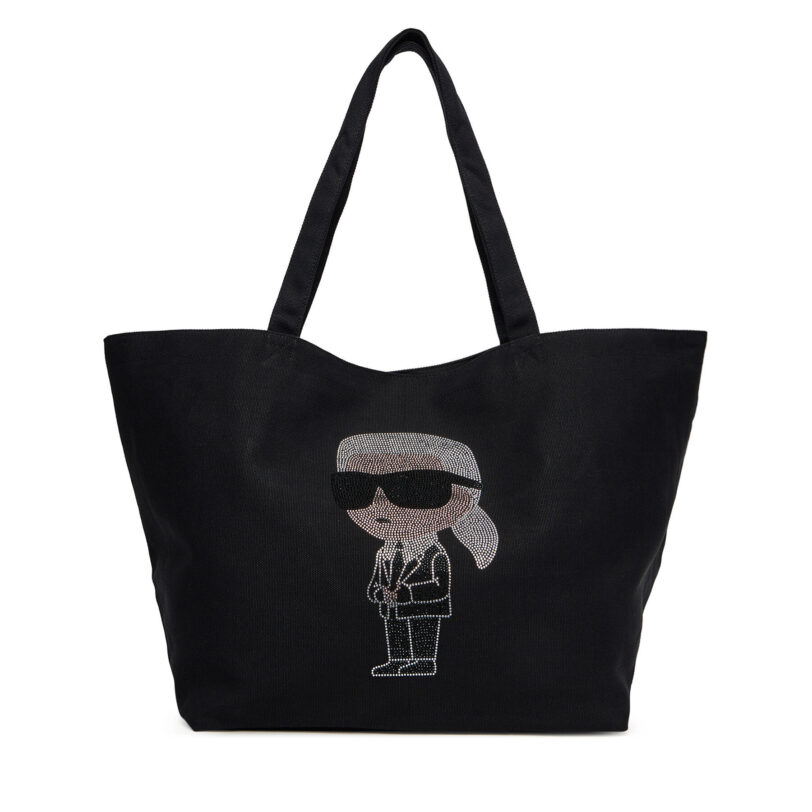 Дамска чанта KARL LAGERFELD A3W50016 Черен цвят на ниска цена