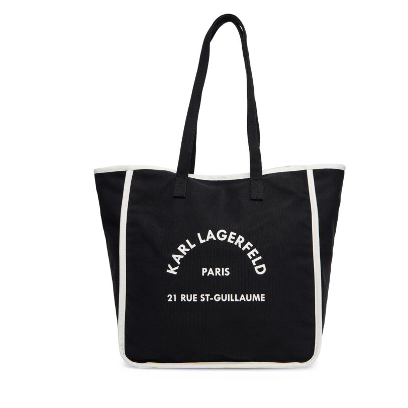 Дамска чанта KARL LAGERFELD A3W50018 Черен цвят на ниска цена
