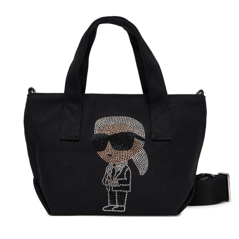 Дамска чанта KARL LAGERFELD A3W50023 Черен цвят на ниска цена