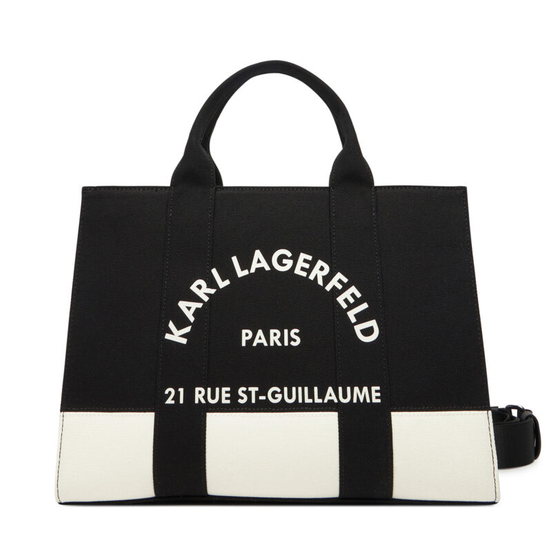Дамска чанта KARL LAGERFELD A3W50025 Черен цвят на ниска цена