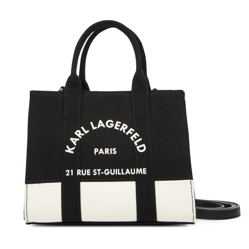 Дамска чанта KARL LAGERFELD A3W50027 Черен цвят на ниска цена