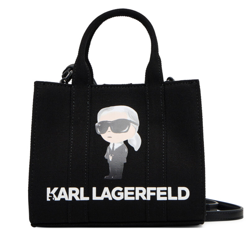 Дамска чанта KARL LAGERFELD A3W50109 Черен цвят на ниска цена