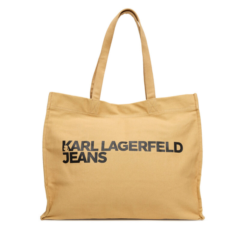 Дамска чанта Karl Lagerfeld Jeans A1W50002 Бежов цвят на ниска цена