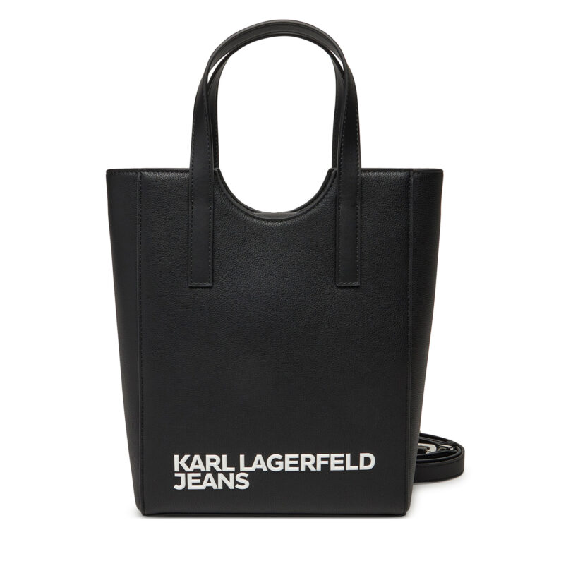Дамска чанта Karl Lagerfeld Jeans A2W30146 Черен цвят на ниска цена
