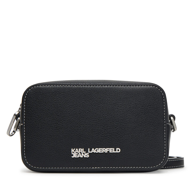 Дамска чанта Karl Lagerfeld Jeans A3W30012 Черен цвят на ниска цена
