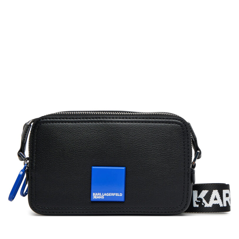 Дамска чанта Karl Lagerfeld Jeans A3W30202 Черен цвят на ниска цена
