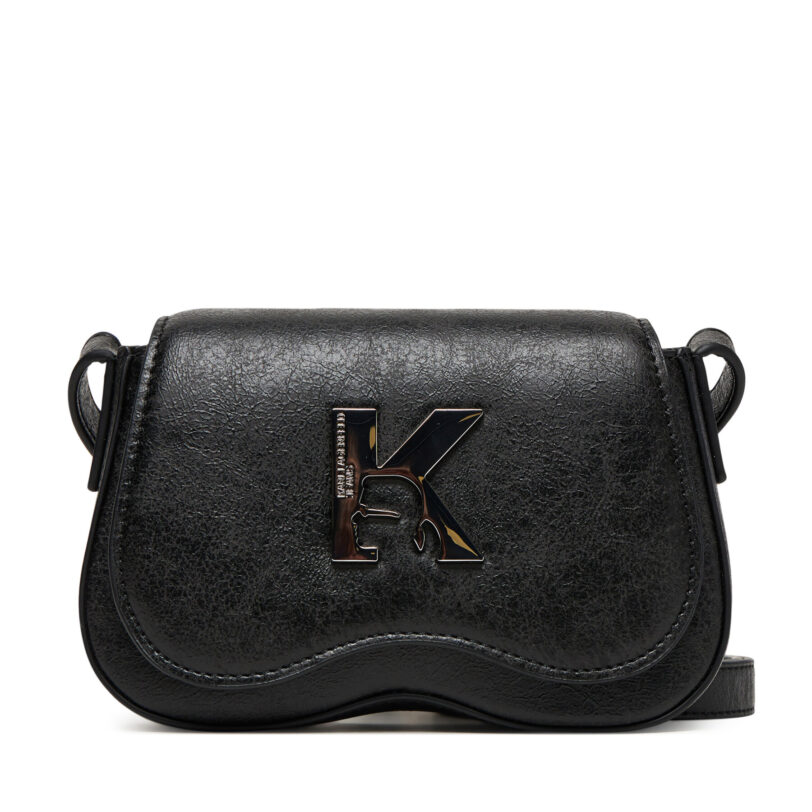 Дамска чанта Karl Lagerfeld Jeans A3W30214 Черен цвят на ниска цена