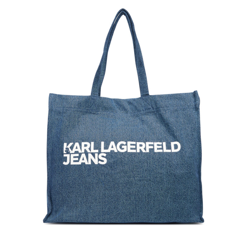 Дамска чанта Karl Lagerfeld Jeans A3W50069 Син цвят на ниска цена