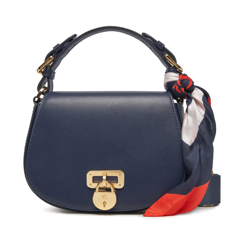 Дамска чанта LAUREN RALPH LAUREN 431956961004 Тъмносин цвят на ниска цена