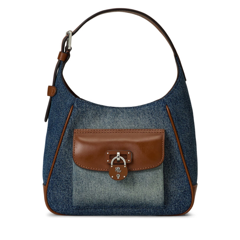 Дамска чанта LAUREN RALPH LAUREN 431970473001 Тъмносин цвят на ниска цена