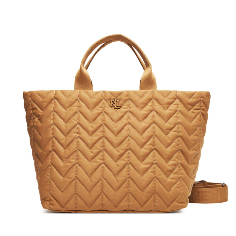 Дамска чанта LAUREN RALPH LAUREN 431974398002 Каки цвят на ниска цена