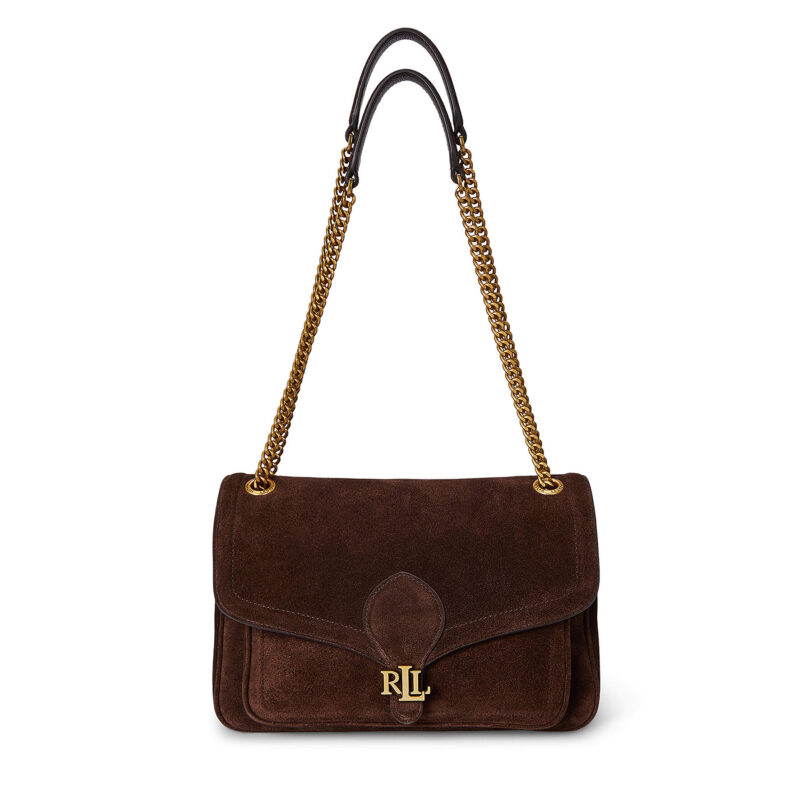 Дамска чанта LAUREN RALPH LAUREN 431974554002 Кафяв цвят на ниска цена