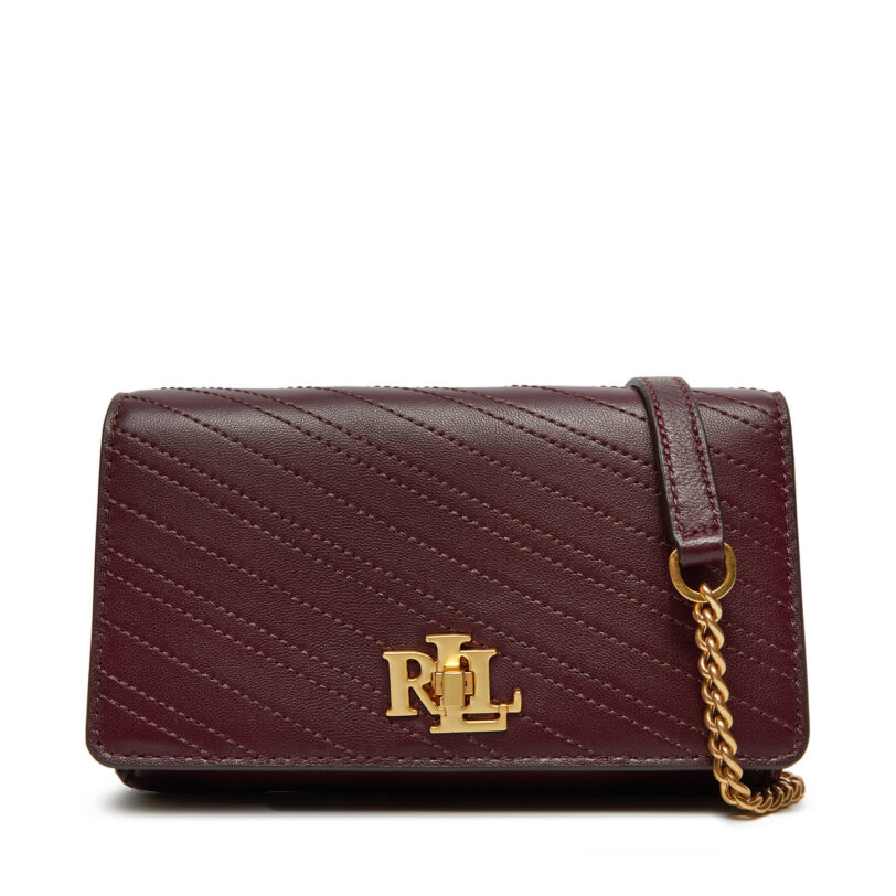 Дамска чанта LAUREN RALPH LAUREN 432951212001 Бордо цвят на ниска цена